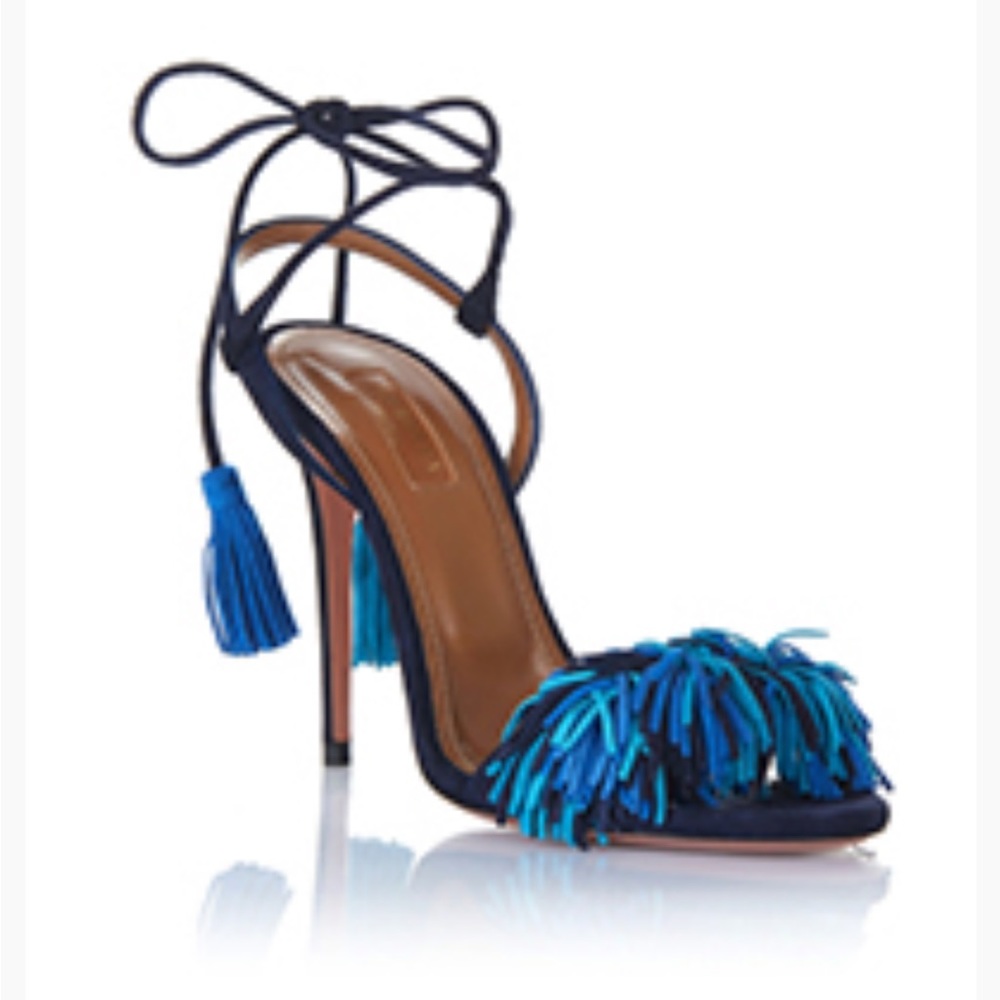 Aquazzurra Wild Thing High Heel in Blue 39